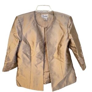 Jovani Jacket Beige